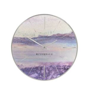 Riverdale - Wandklok Brixton Rond - Ã30cm - metallic - Multicolor Multicolor Metaal Klokken Woonaccessoires